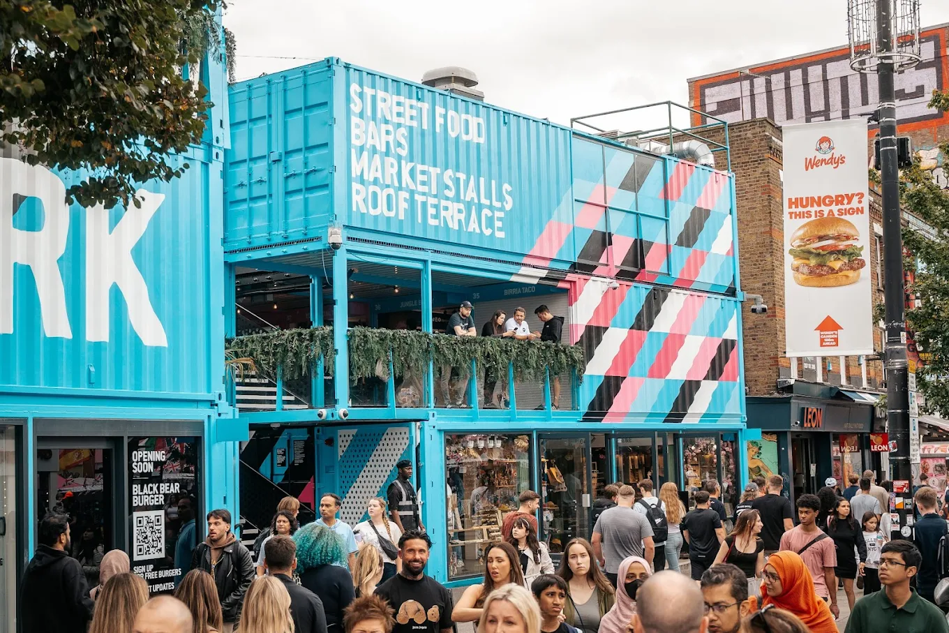 BOXPARK Camden at night